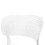 Baxton Studio Rae White Stackable Dining Chairs Set of 4 in scene