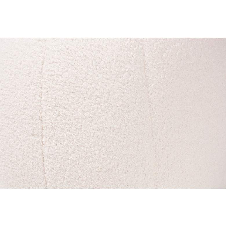 Image 5 Baxton Studio Raelyn Ivory Boucle Fabric Tufted Ottoman more views