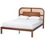 2_Baxton Studio Raewyn Wood Platform Bed - Low Profile Bed Frame, Queen