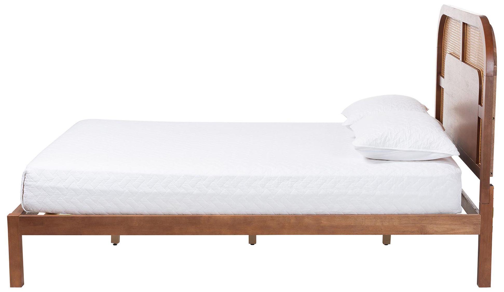 Image 3 Baxton Studio Raewyn Wood Platform Bed -  Low Profile Bed Frame, Queen more views