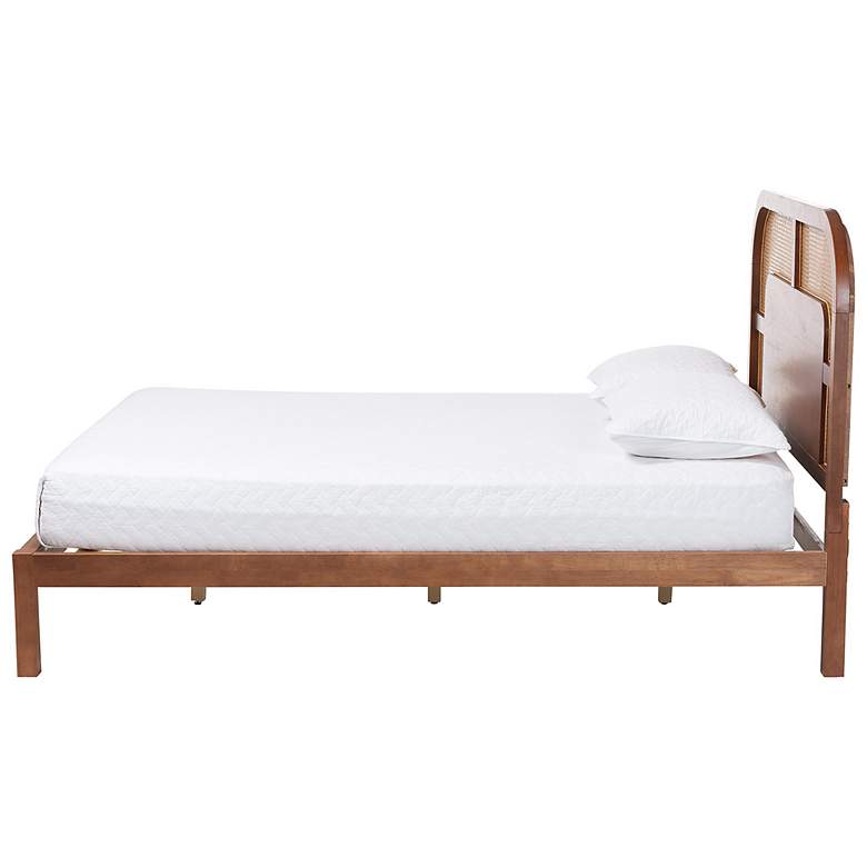 Image 3 Baxton Studio Raewyn Wood Platform Bed - Low Profile Bed Frame, Queen more views