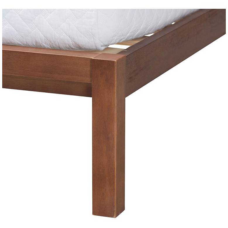 Image 6 Baxton Studio Raewyn Wood Platform Bed - Low Profile Bed Frame, Queen more views