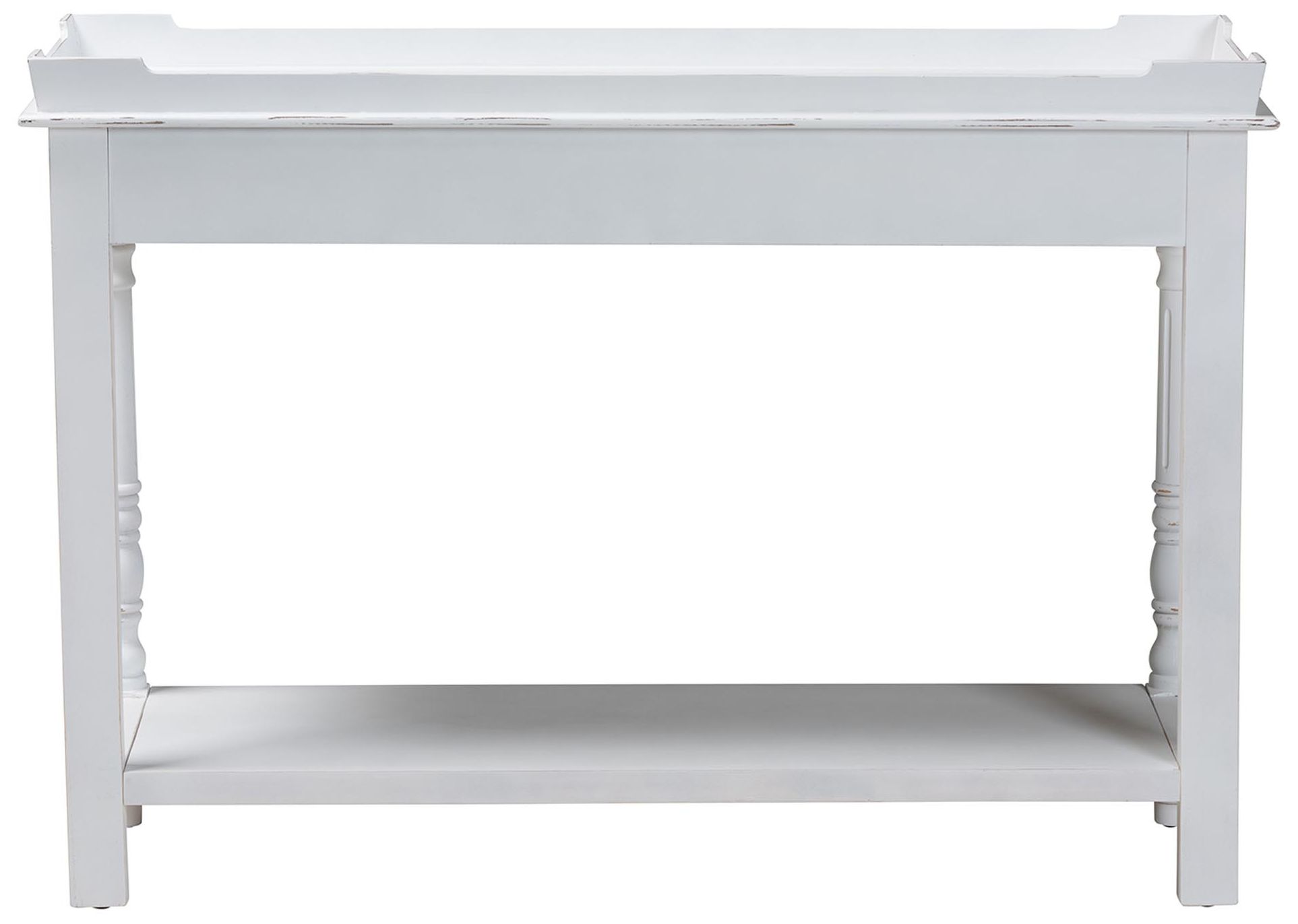 Image 5 Baxton Studio Rafferty Distressed Console Table - White Accent Table more views