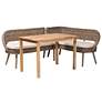 1_Baxton Studio Raisa Rattan Bench and Wood Table 3-Piece Dining Nook Set