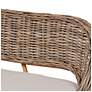 7_Baxton Studio Raisa Rattan Bench and Wood Table 3-Piece Dining Nook Set more views