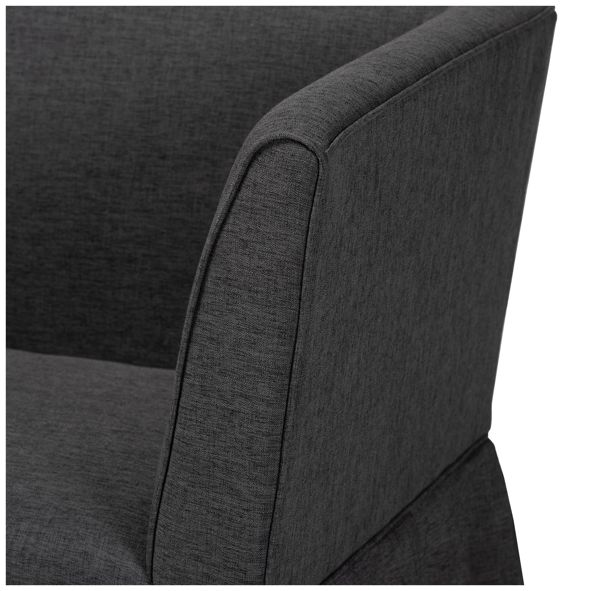 Image 7 Baxton Studio Randolph 3 Pc Fabric Upholstered Dining Nook Set, Dark Grey more views