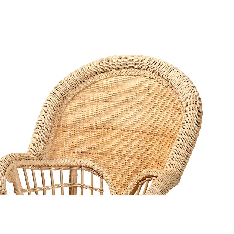 Image 3 Baxton Studio Ratu Natural Brown Rattan Accent Chair more views