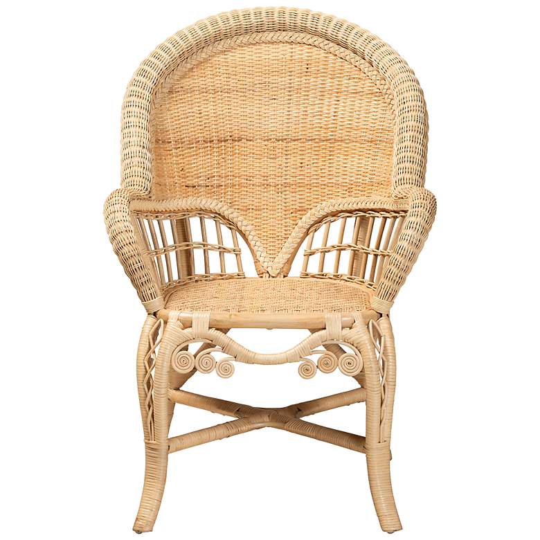 Image 6 Baxton Studio Ratu Natural Brown Rattan Accent Chair more views