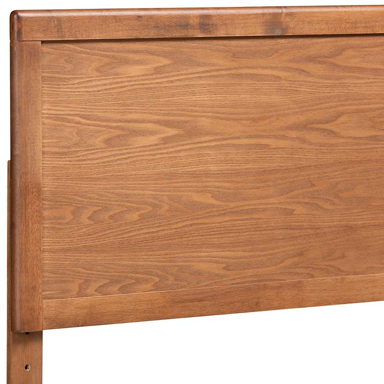 Image 3 Baxton Studio Raya Ash Walnut Rubberwood Twin Headboard more views