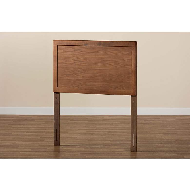 Image 6 Baxton Studio Raya Ash Walnut Rubberwood Twin Headboard more views