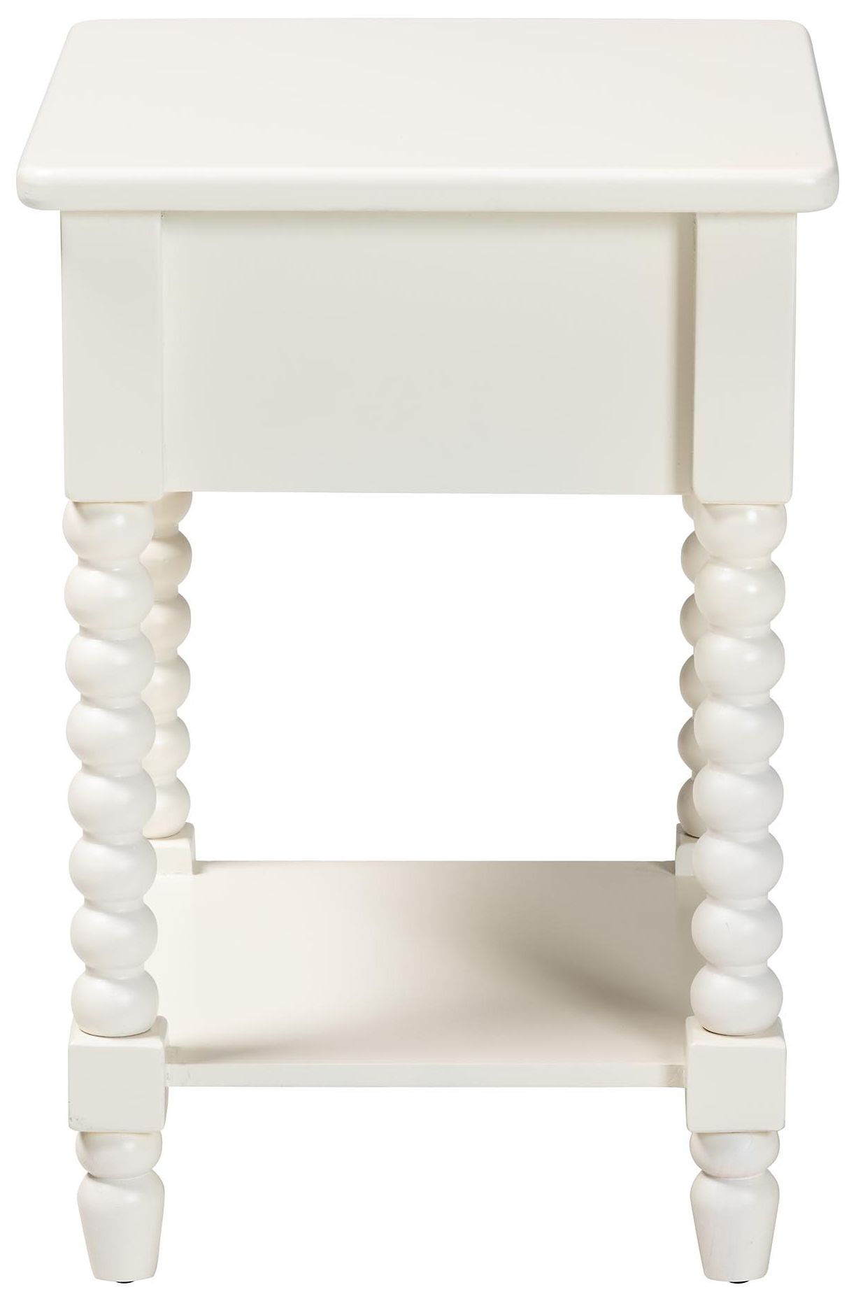Image 5 Baxton Studio Raynera End Table with Bobbin Legs - 1 Drawer Accent Table more views