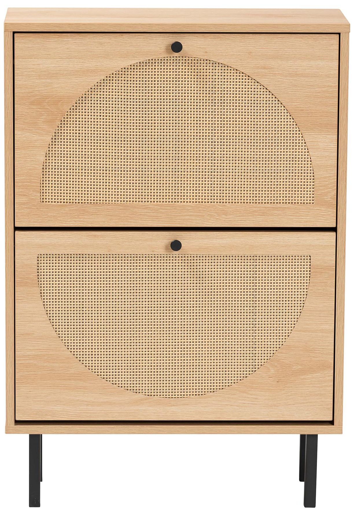 Image 4 Baxton Studio Remus Wood Shoe Cabinet - 12-Pair Shoe Storage Organizer more views