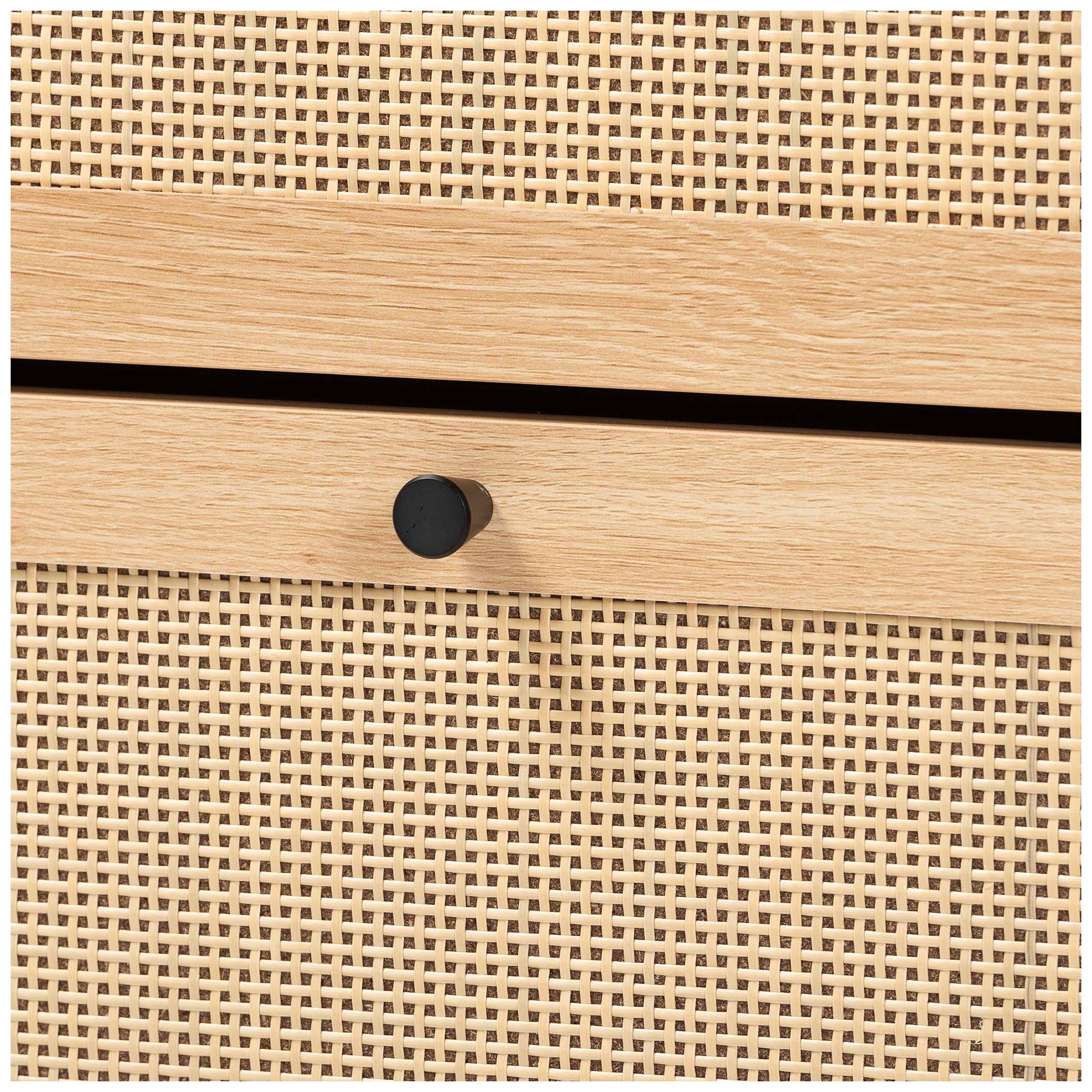 Image 6 Baxton Studio Remus Wood Shoe Cabinet - 12-Pair Shoe Storage Organizer more views