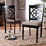1_Baxton Studio Renaud Sand Fabric Upholstered Wood 2-Piece Dining Chair Set