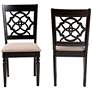 5_Baxton Studio Renaud Sand Fabric Upholstered Wood 2-Piece Dining Chair Set more views