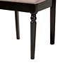 Baxton Studio Renaud Sand Fabric Upholstered Wood 2-Piece Dining Chair Set