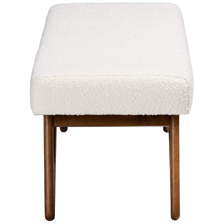 Image 6 Baxton Studio Rika 48 1/2 inchW Cream Boucle Fabric Accent Bench more views