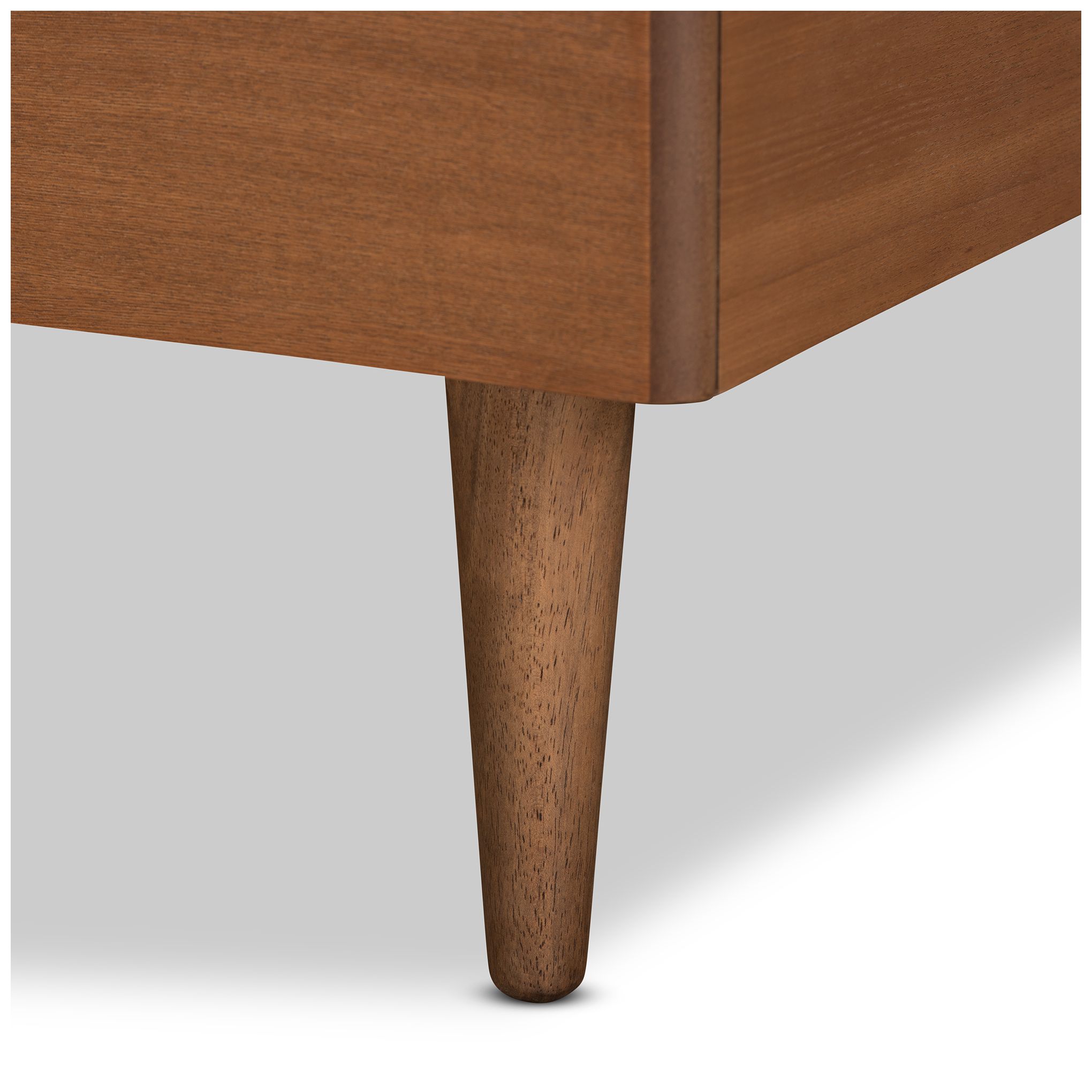 Image 7 Baxton Studio Rin Walnut Brown Twin Size Platform Bed more views