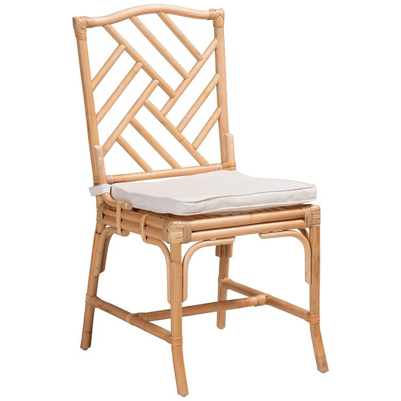 Image 2 Baxton Studio Rio Natural Rattan Dining Chair