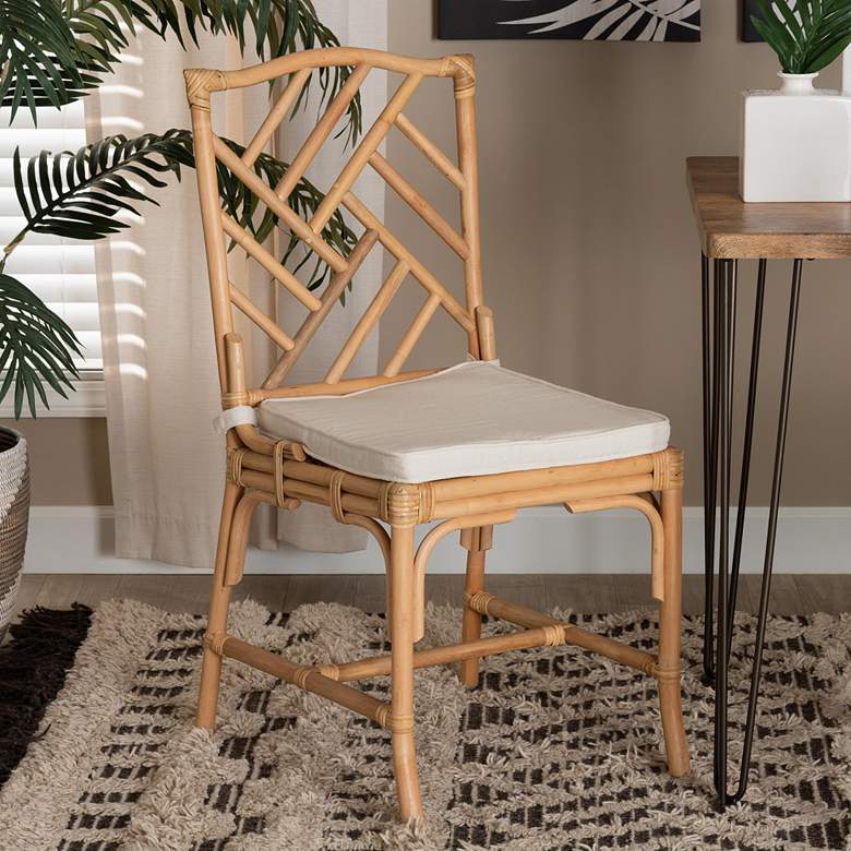 Image 1 Baxton Studio Rio Natural Rattan Dining Chair