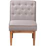 Baxton Studio Riordan Tufted Gray Fabric Dining Chair