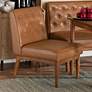 1_Baxton Studio Riordan Tufted Tan Faux Leather Dining Chair