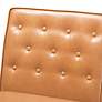3_Baxton Studio Riordan Tufted Tan Faux Leather Dining Chair more views