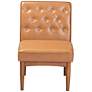 5_Baxton Studio Riordan Tufted Tan Faux Leather Dining Chair more views
