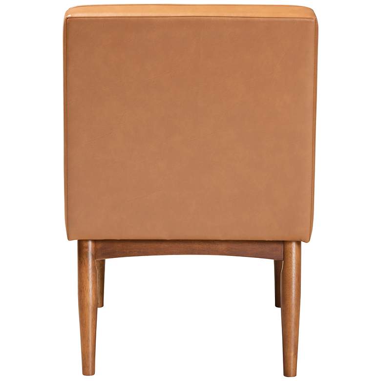 Image 7 Baxton Studio Riordan Tufted Tan Faux Leather Dining Chair more views