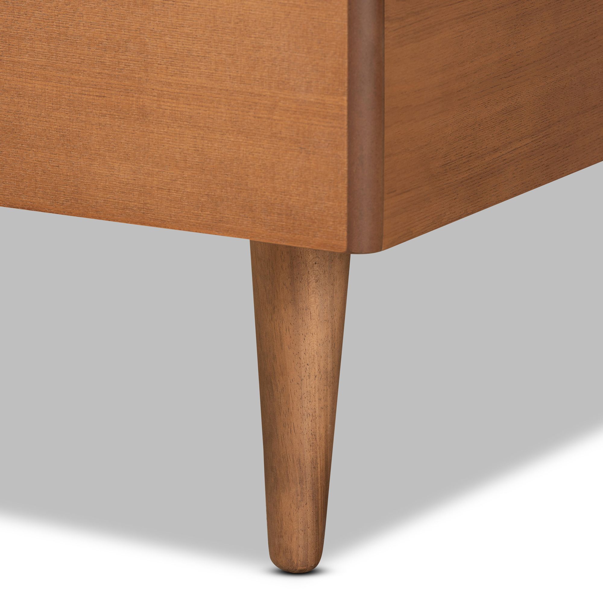 Image 4 Baxton Studio Romy Walnut Brown Twin Size Platform Bed more views