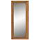 Baxton Studio Rowanne Walnut Brown Rubberwood and Rattan Frame Wall Mirror