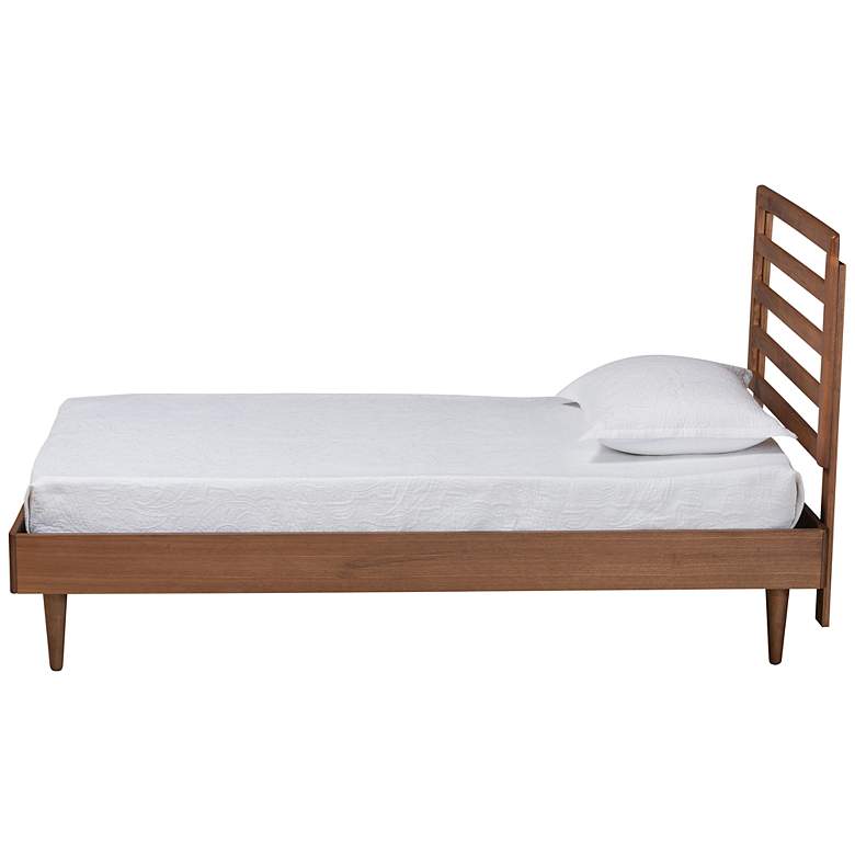 Image 5 Baxton Studio Ryo Walnut Brown Twin Size Platform Bed more views