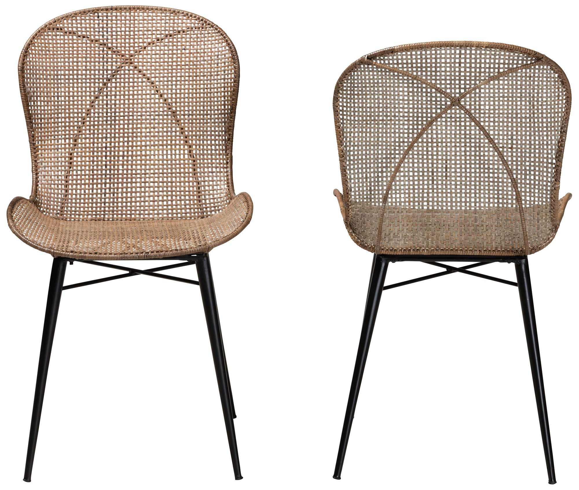 Image 6 Baxton Studio Sabelle 2-Piece Dining Chair Set more views