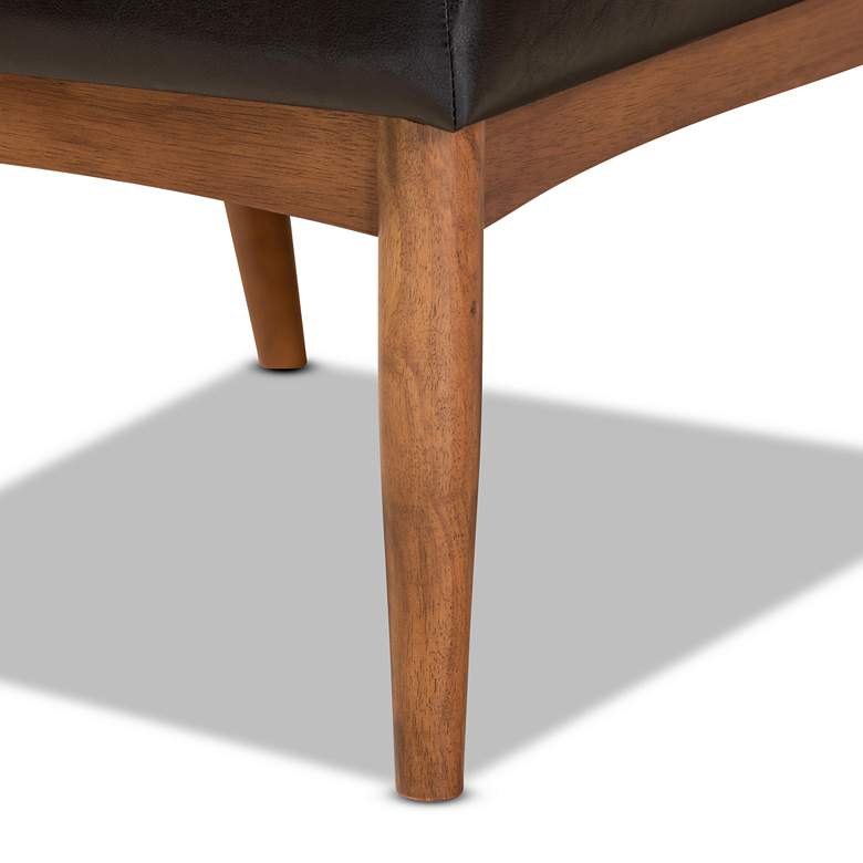 Image 4 Baxton Studio Sanford Dark Brown Faux Leather Dining Chair more views