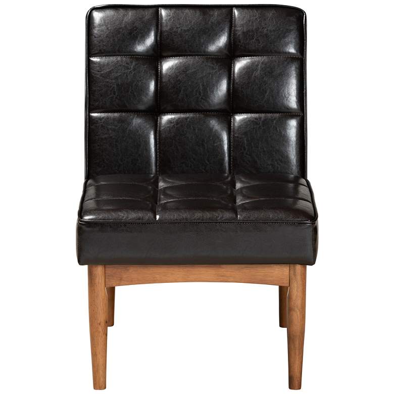 Image 5 Baxton Studio Sanford Dark Brown Faux Leather Dining Chair more views