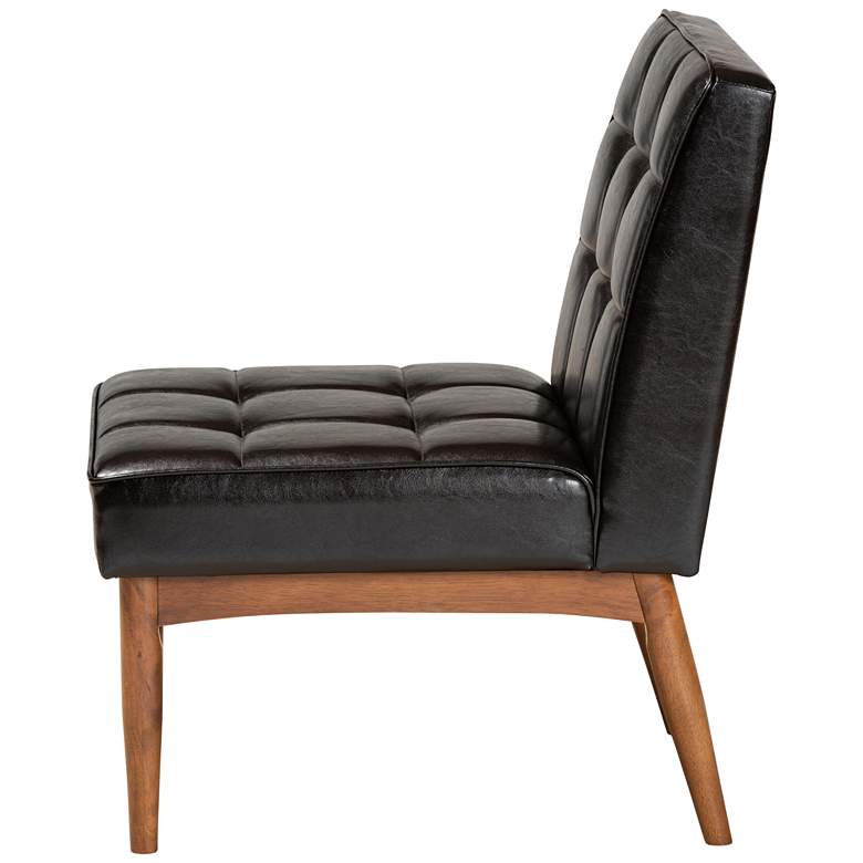 Image 6 Baxton Studio Sanford Dark Brown Faux Leather Dining Chair more views