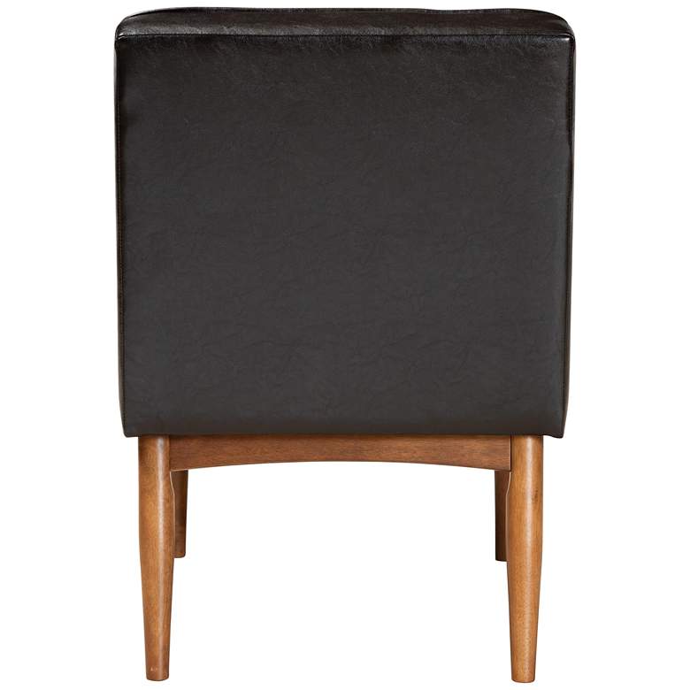 Image 7 Baxton Studio Sanford Dark Brown Faux Leather Dining Chair more views