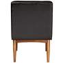 Baxton Studio Sanford Dark Brown Faux Leather Dining Chair in scene