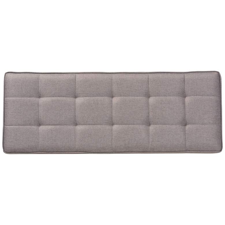 Image 6 Baxton Studio Sanford Gray Fabric Tufted Dining Bench more views