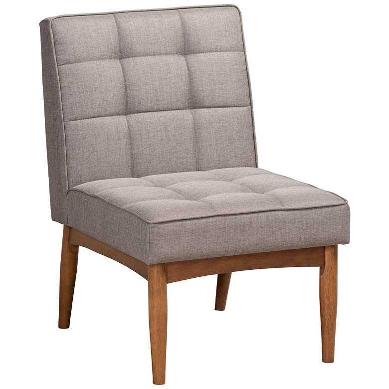 Image 2 Baxton Studio Sanford Gray Fabric Tufted Dining Chair