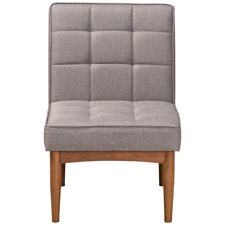 Image 5 Baxton Studio Sanford Gray Fabric Tufted Dining Chair more views