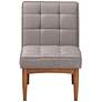 Baxton Studio Sanford Gray Fabric Tufted Dining Chair in scene