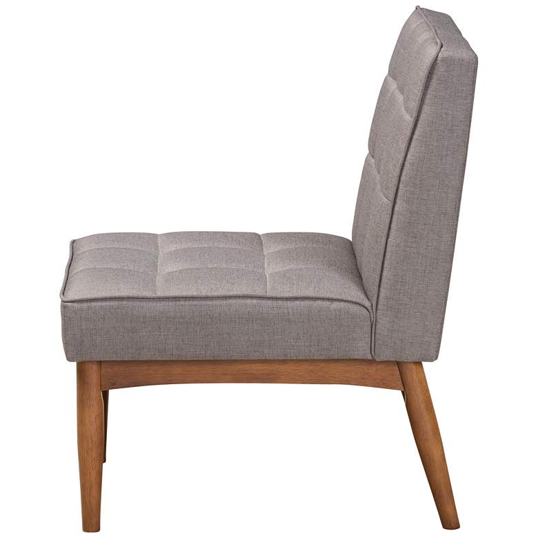 Image 6 Baxton Studio Sanford Gray Fabric Tufted Dining Chair more views