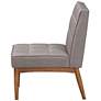 Baxton Studio Sanford Gray Fabric Tufted Dining Chair in scene