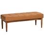 2_Baxton Studio Sanford Tan Faux Leather Tufted Dining Bench