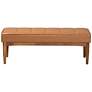 4_Baxton Studio Sanford Tan Faux Leather Tufted Dining Bench more views