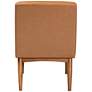 Baxton Studio Sanford Tan Faux Leather Tufted Dining Chair in scene