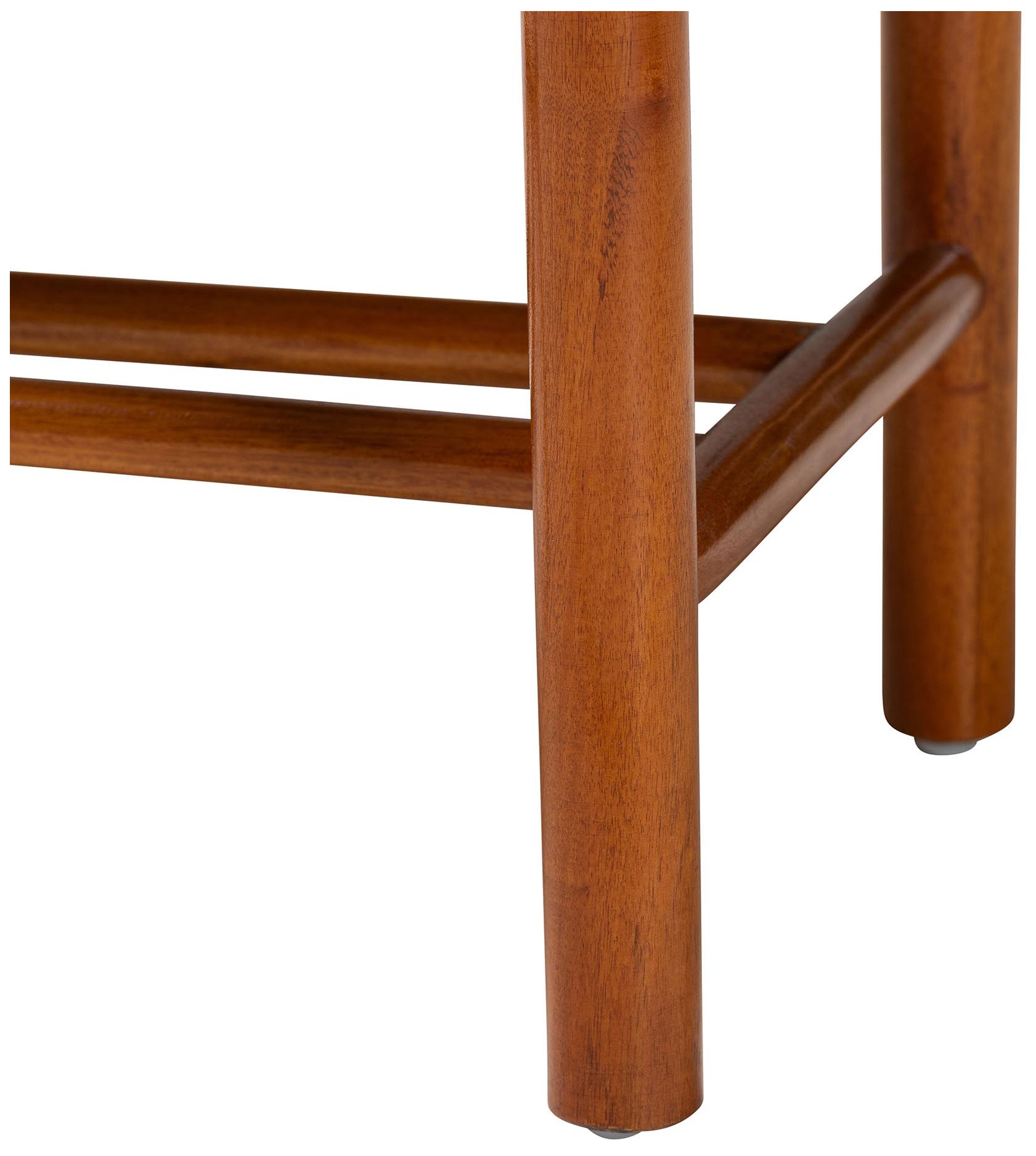 Image 5 Baxton Studio Saura Oak Brown Finished Wood and Hemp Accent Bench more views
