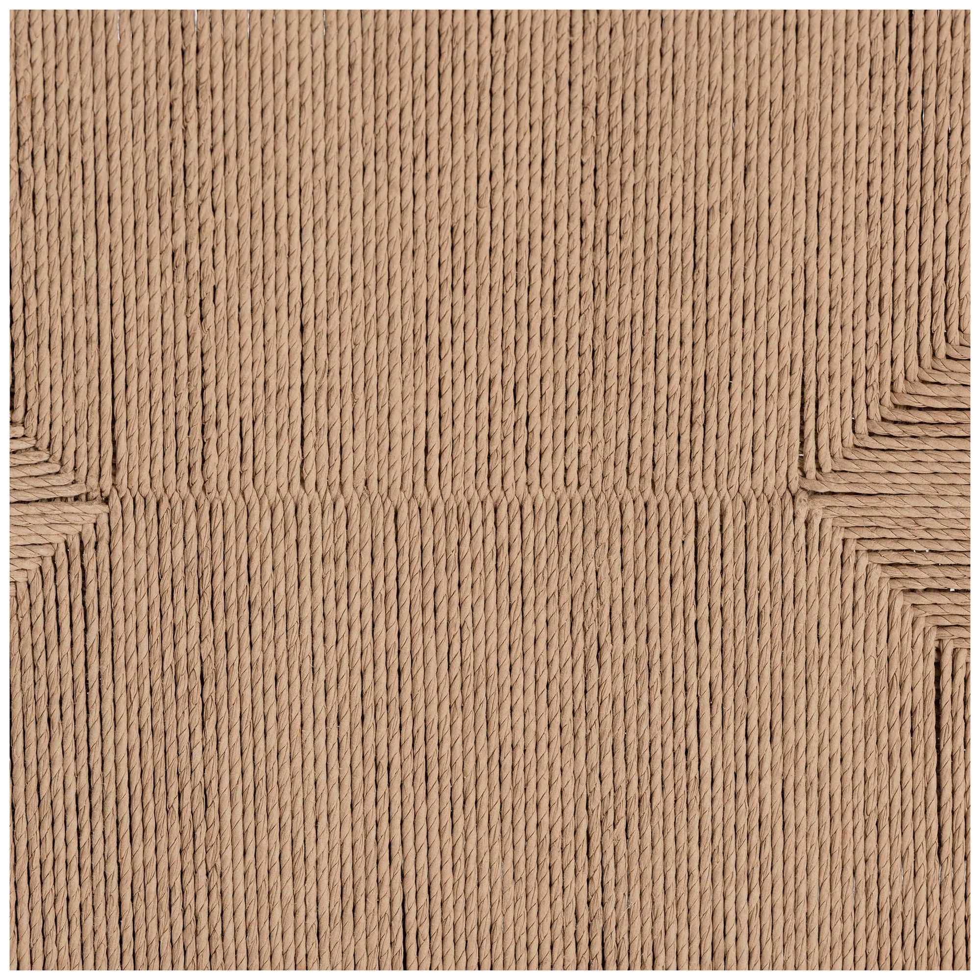 Image 6 Baxton Studio Saura Oak Brown Finished Wood and Hemp Accent Bench more views
