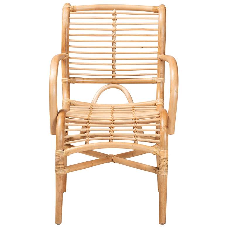 Image 6 Baxton Studio Seminyak Natural Brown Rattan Lounge Chair more views